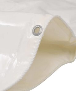 vidaXL Dekzeil 650 g/m² 5x6 m wit