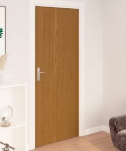 vidaXL Deurfolies zelfklevend 2 st 210x90 cm PVC lichteikenkleurig