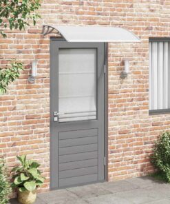 vidaXL Deurluifel 120x75 cm PC grijs en transparant