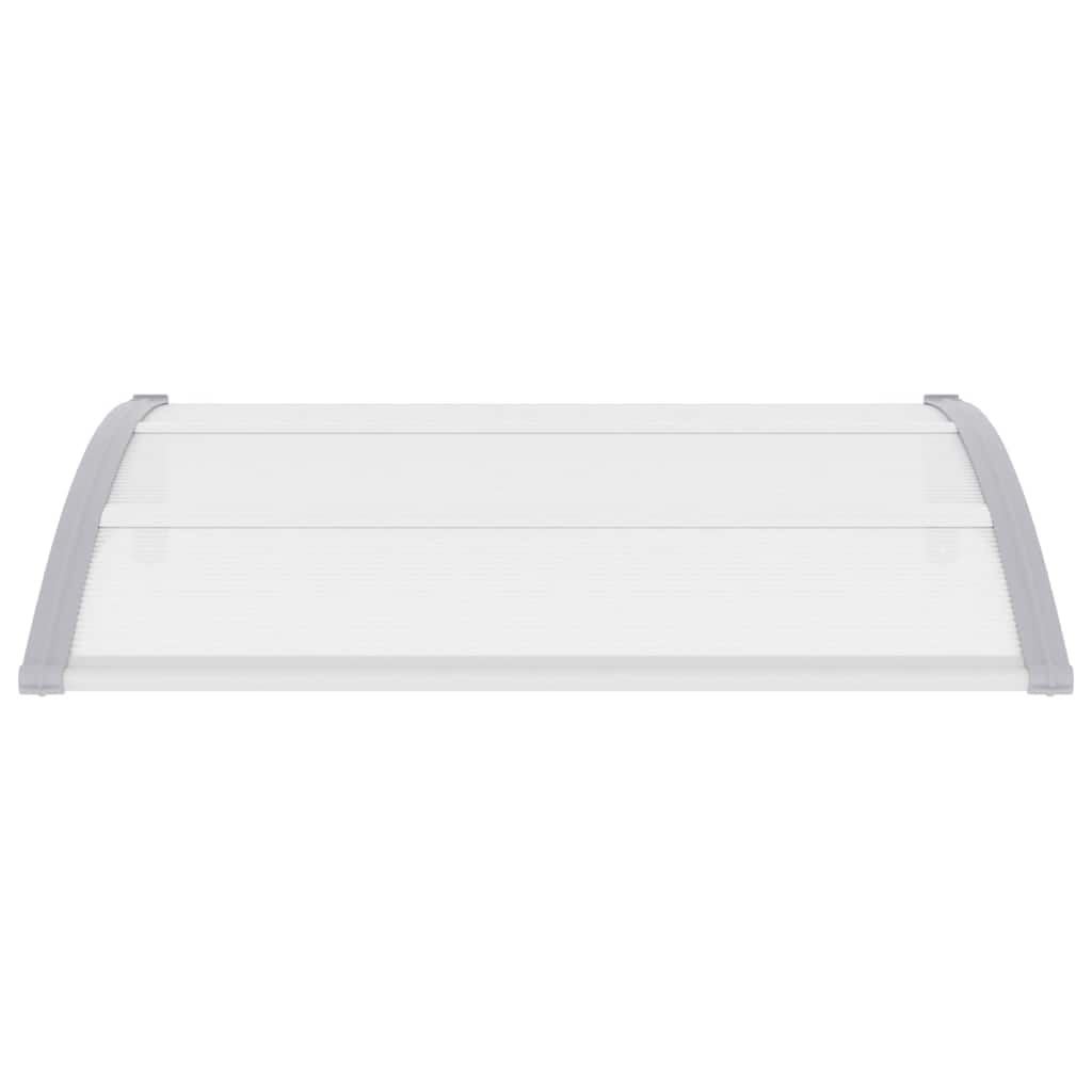 vidaXL Deurluifel 120x75 cm PC grijs en transparant - Image 4