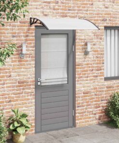 vidaXL Deurluifel 120x75 cm PC zwart en transparant