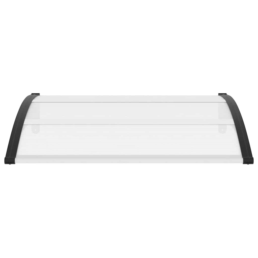 vidaXL Deurluifel 120x75 cm PC zwart en transparant - Image 4