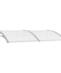 vidaXL Deurluifel 200x75 cm PC grijs en transparant