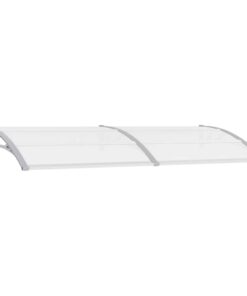 vidaXL Deurluifel 240x75 cm PC grijs en transparant