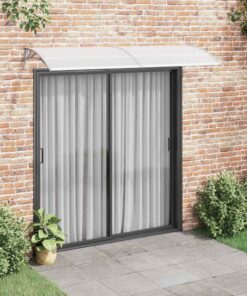 vidaXL Deurluifel 240x75 cm PC grijs en transparant