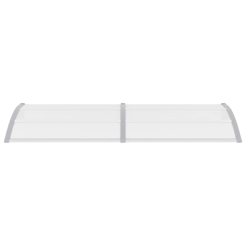 vidaXL Deurluifel 240x75 cm PC grijs en transparant - Image 4