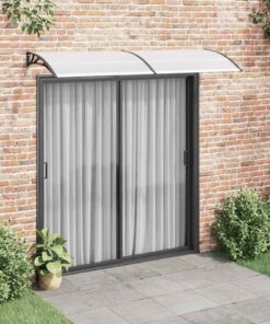 vidaXL Deurluifel 240x75 cm PC zwart en transparant