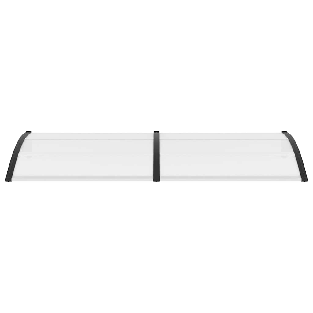 vidaXL Deurluifel 240x75 cm PC zwart en transparant - Image 4