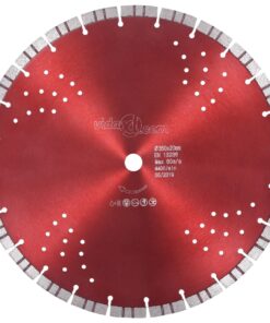 vidaXL Diamantzaagblad met turbo en gaten 350 mm staal