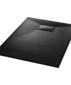 vidaXL Douchebak 100x70 cm SMC zwart