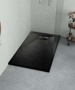 vidaXL Douchebak 100x80 cm SMC zwart