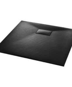 vidaXL Douchebak 90x80 cm SMC zwart