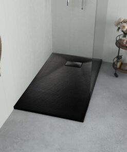 vidaXL Douchebak 90x80 cm SMC zwart