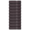 vidaXL Douchehanddoeken FROGN 10 st 70x140 cm 360 g/m² antraciet