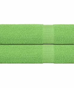 vidaXL Douchehanddoeken FROGN 2 st 70x140 cm 360 g/m² appelgroen