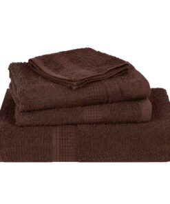 vidaXL Douchehanddoeken FROGN 2 st 70x140 cm 360 g/m² bruin