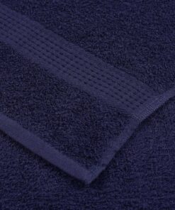 vidaXL Douchehanddoeken FROGN 2 st 70x140 cm 360 g/m² marineblauw