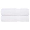 vidaXL Douchehanddoeken FROGN 2 st 70x140 cm 360 g/m² wit