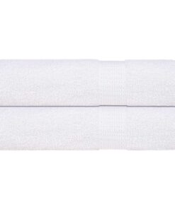 vidaXL Douchehanddoeken FROGN 2 st 70x140 cm 360 g/m² wit
