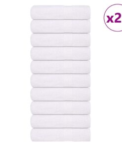 vidaXL Douchehanddoeken FROGN 25 st 70x140 cm 360 g/m² wit