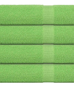 vidaXL Douchehanddoeken FROGN 4 st 70x140 cm 360 g/m² appelgroen