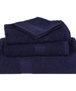 vidaXL Douchehanddoeken FROGN 4 st 70x140 cm 360 g/m² marineblauw