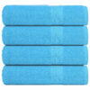 vidaXL Douchehanddoeken FROGN 4 st 70x140 cm 360 g/m² turquoise