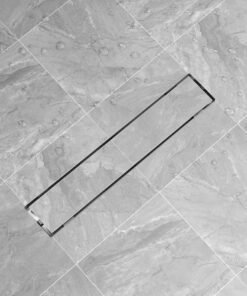 vidaXL Doucheputje rechthoekig 630x140 mm roestvrij staal