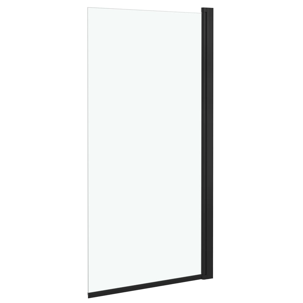 vidaXL Douchewand 68x130 cm ESG zwart - Image 3
