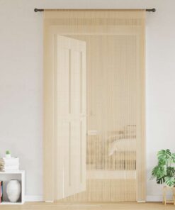 vidaXL Draadgordijnen 100x250 cm beige 2 st
