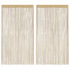 vidaXL Draadgordijnen 100x250 cm beige 2 st