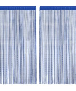 vidaXL Draadgordijnen 100x250 cm blauw 2 st