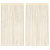 vidaXL Draadgordijnen 100x250 cm crème 2 st