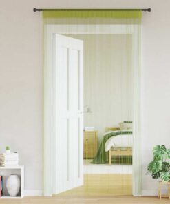 vidaXL Draadgordijnen 100x250 cm groen 2 st