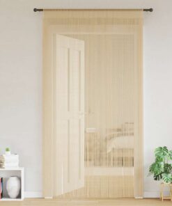 vidaXL Draadgordijnen 140x250 cm beige 2 st
