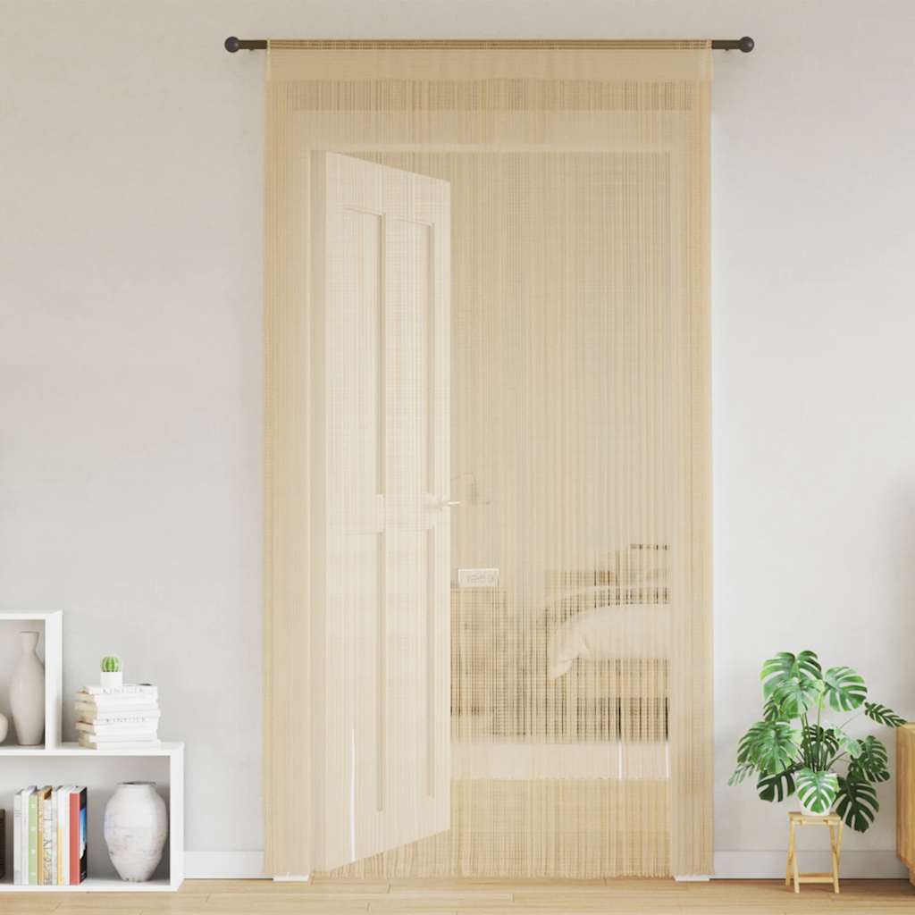 vidaXL Draadgordijnen 140x250 cm beige 2 st