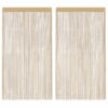 vidaXL Draadgordijnen 140x250 cm beige 2 st