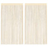vidaXL Draadgordijnen 140x250 cm crème 2 st