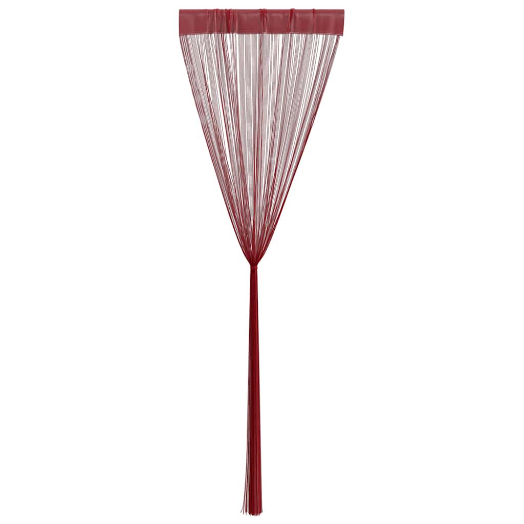 vidaXL Draadgordijnen 140x250 cm wijnrood 2 st - Image 5