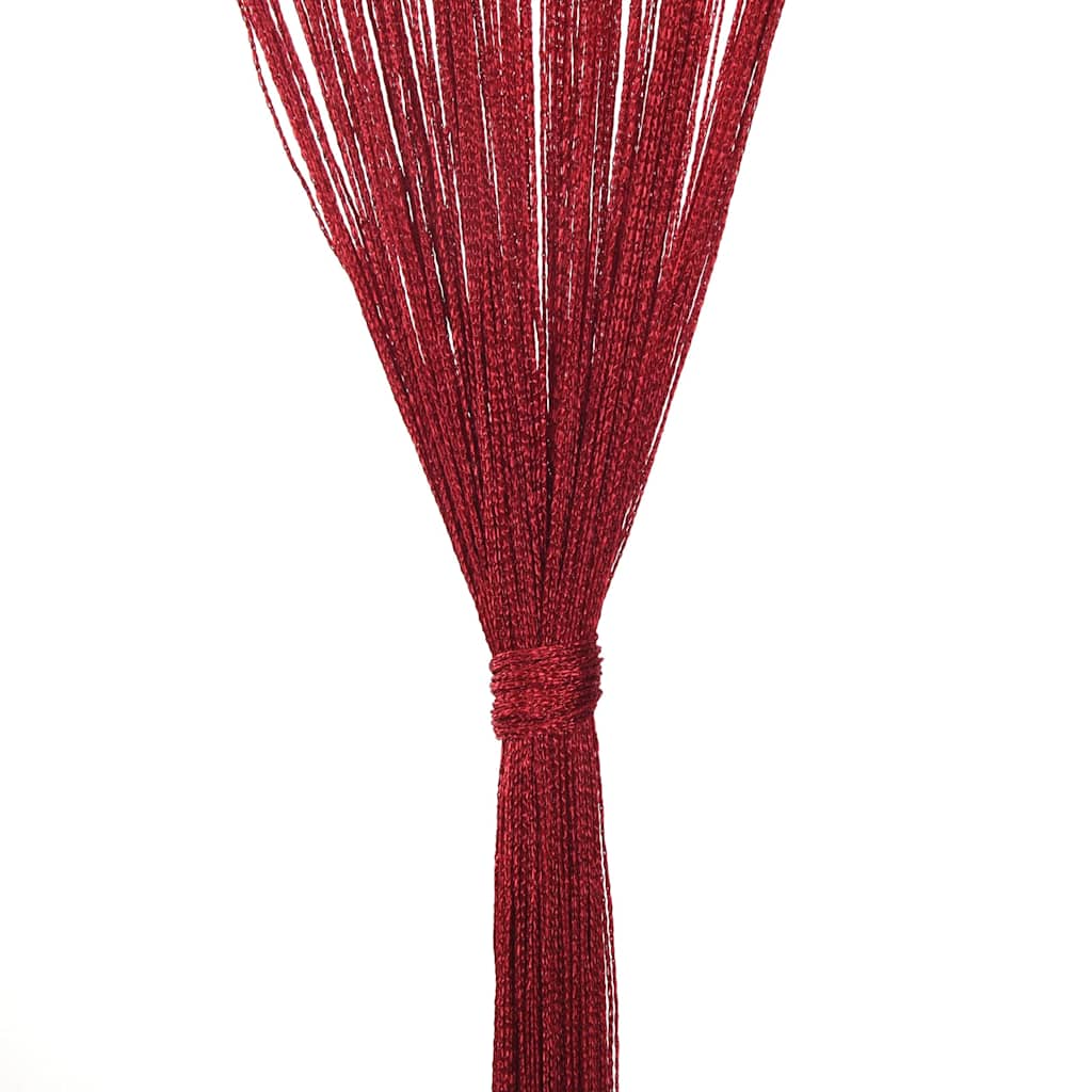 vidaXL Draadgordijnen 140x250 cm wijnrood 2 st - Image 7