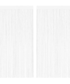vidaXL Draadgordijnen 2 st 100x250 cm wit