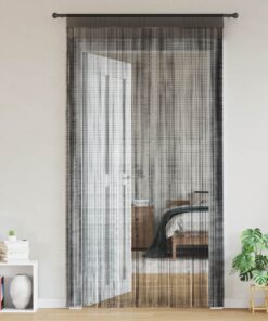 vidaXL Draadgordijnen 2 st 100x250 cm zwart