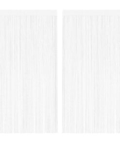 vidaXL Draadgordijnen 2 st 140x250 cm wit