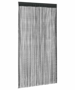 vidaXL Draadgordijnen 2 st 140x250 cm zwart