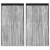 vidaXL Draadgordijnen 2 st 140x250 cm zwart