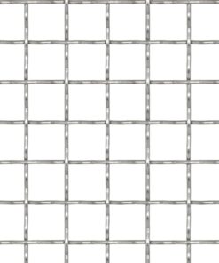 vidaXL Draadhek geweven gaas 50x50 cm 11x11x2 mm roestvrij staal