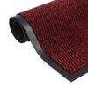 vidaXL Droogloopmat rechthoekig getuft 60x90 cm rood