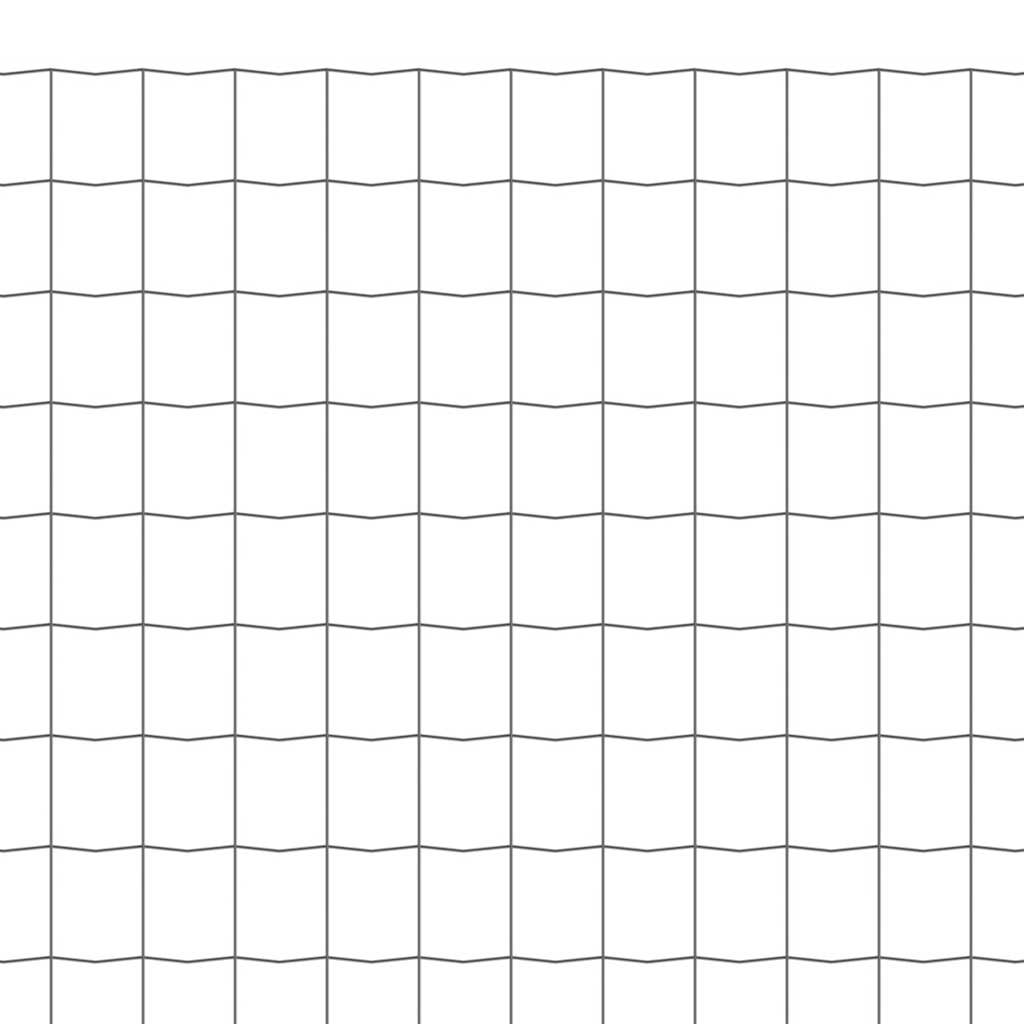 vidaXL Euro hek 10x1 m staal grijs - Image 4