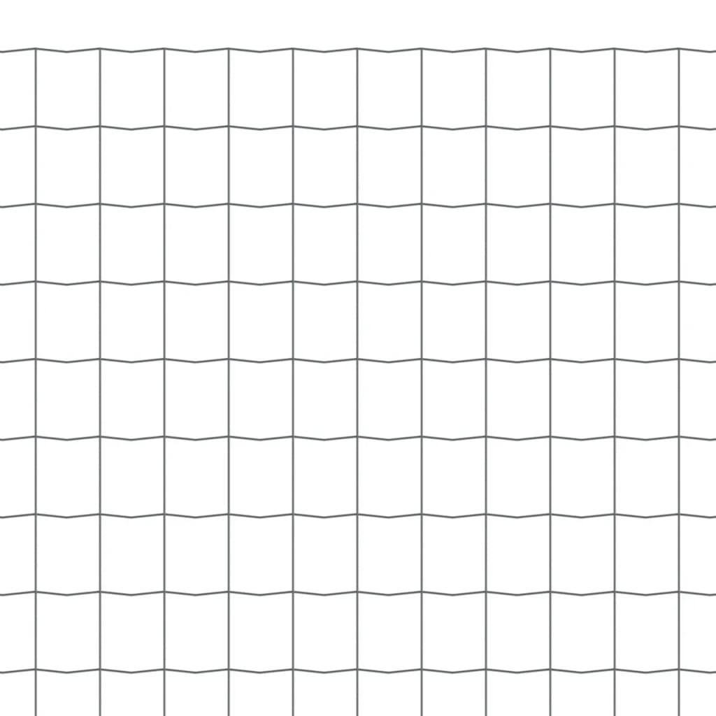 vidaXL Euro hek 10x1 m staal grijs - Afbeelding 4