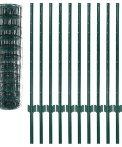 vidaXL Euro hek 20x1 m staal groen